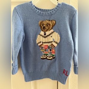 Ralph Lauren Kids Polo Bear knit sweater